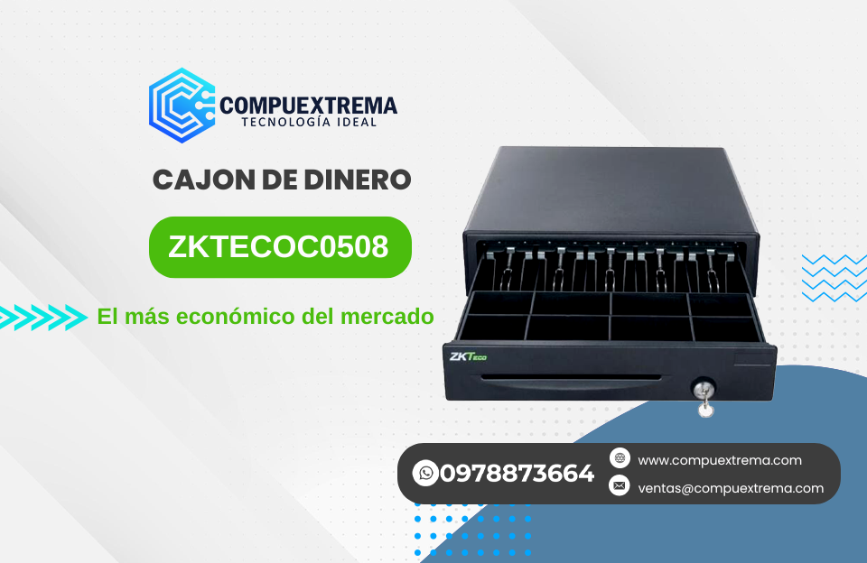 Cajón de Dinero Zkteco ZKC0508