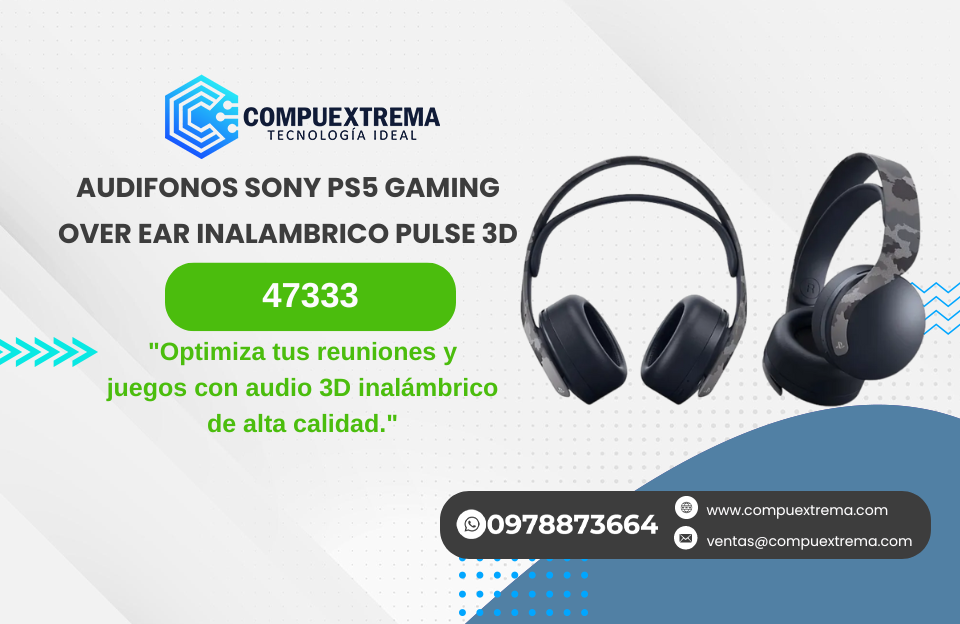 AUDIFONOS SONY PS5 GAMING OVER EAR INALAMBRICO PULSE 3D