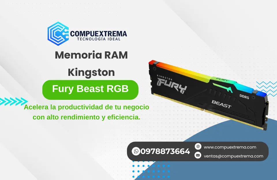 Memoria RAM Kingston Fury Beast RGB